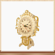 3D Smooth Wooden Clock Blocks for Children Kids Educational Toys DIY Assembly Model Clock Kit Toys Gift for Children Adult Teens