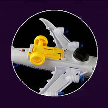 Kids Glider Plane Toys Electric Music Light Automatic Steering Plane Passenger Aircraft Airplane Model Toy Kid Outdoor Toy Games