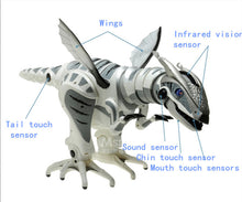 [Funny Multi-function Jurassic sensing intelligent infrared remote control RC robot programming mechanical dinosaur robosaur toy