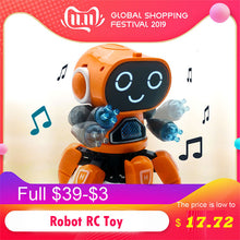 New Product Dancing Electric Six-claw Small 6 Robot RC Robot Light Funko Pop Music Children Boy Girl Intelligent Sensing Robot