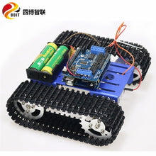 SZDOIT ESPduino Wifi Control T101 Metal Crawler RC Robot Tank Chassis Kit 33GB-520 DC Motor DIY For Arduino Education Toy