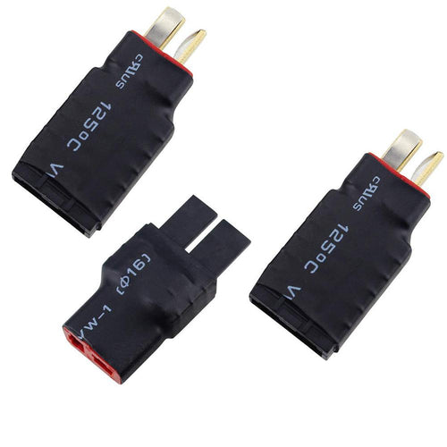 1PC Male T-Plug Deans To Female TRX Traxxas Connector Adapter For RC Battery ESC & Charger