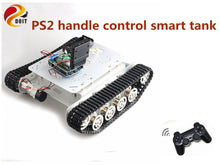 SZDOIT Wifi/Bluetooth/Handle Control TSD100 Intelligent Double-deck Metal Tank Chassis Kit RC Tracked Robot DIY for Arduino