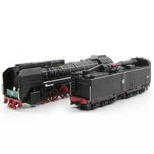 Steam Train Locomotive Alloy Model Toy Cars Pull Back Sound Light Model Toys for Children