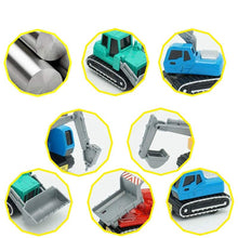 4Pack Construction Vehicles Toys Metal Engineering Tractor Mini Pull Back Cars Play Set Party Supplies for Kids Toddler Boys