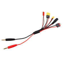 20cm 20AWG 4.0mm Banana Plug to XT60 XT30 DC5.5 T Plug Charger Adapter Cable for IMAX B6 ISDT Charger RC FPV Racing Drone