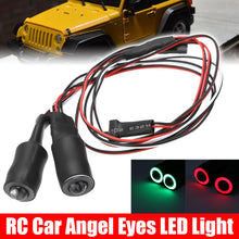 2 LEDs 10mm/13mm Red White Blue Yellow Green Angel Eyes LED Headlight Light For 1/10 RC Cars Truck