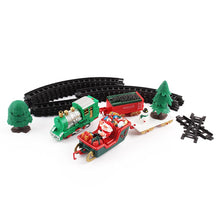 Children's Toy Christmas Track Small Train Toy Electric Christmas Train Simulation Classic Power RC Track Train Set Holiday Gift