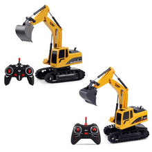2.4Ghz 6Ch 1:24 Rc Excavator Mini Rc Truck Rechargeable Simulated Excavator Gift Toy For Kids