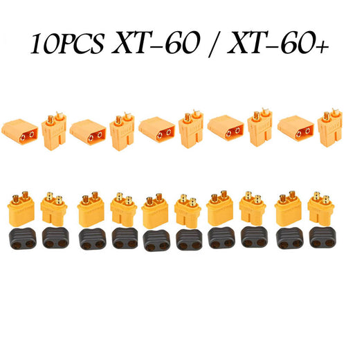 10PCS Of XT60 XT-60 / XT60+ / XT30UPB Male Female Bullet Connectors Plugs F XT60 For RC FPV Lipo Battery RC Quadcopter (5 Pair)