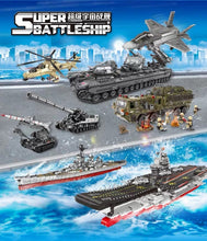 XingBao Compatible with legoed Bricks The Aircraftd Carrier WW2 Tiger Tank Boy Model Kit Assemble Building Blocks Military Toys