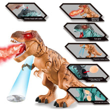 Electric Dinosaur Tyrannosaurus Rex Animal Electronic Walking Lay Eggs Animals Toy Music Light Spray Toys for Kids Gifts