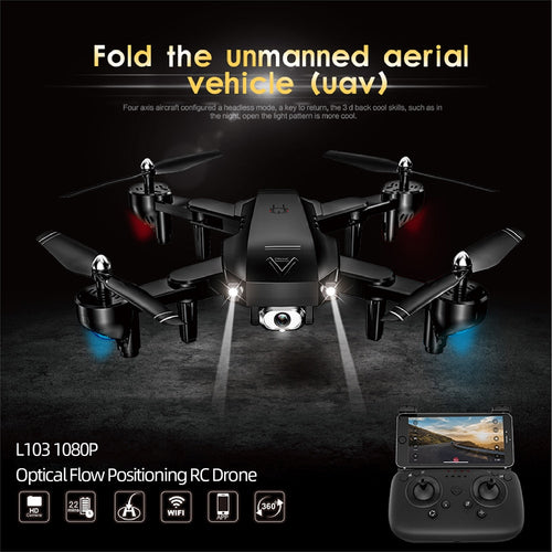4K L103 Rc Helicopters Camera Wifi Fpv Drone Gps Drone Altitude Hold 2.4g Optical Flow Position Drone Camera Rc Toys For Kid