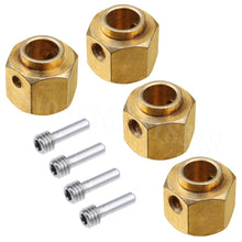 6/8/9/10/11/12mm Heavier Brass 12mm Hex Wheel Hub Extended Adapter For Traxxas TRX-4 Scale Trail Axial SCX10 RC 1/10 Crawler Car