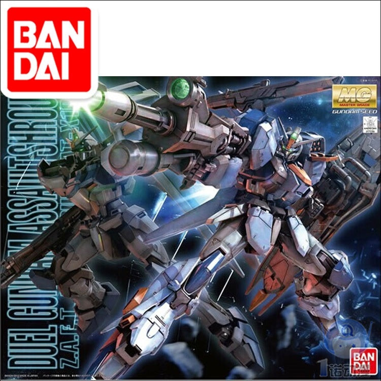 Japaness Bandai Original MG 1/100 Gundam Model Duel Gundam Armor Unchained Mobile Suit Kids Toys BANDAI
