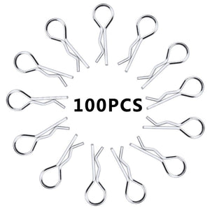 100pcs/pack Stainless Body Shell Clip Pin For HSP RC 1/16 Car Buggy Truck HSP Traxxas Vehicles Car Shell Latch