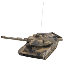 1:14 4CH Simulation RC Military Tank Turret Rotation Light & Music Remote Control Model Long Distance Control Kids Toy Gift