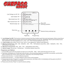 SURPASSHOBBY KK ESC Series LED Programing Card for RC Car 25/35/45/60A/80A/120A/150A ESC Electronic Speed Controller