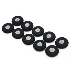 10pcs/lot High quality Airplane Wheels 30mm 40mm 55mm 65mm 75mm Airplane sponge wheels