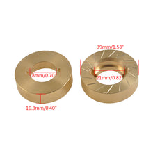 YEAHRUN Heavy Metal Internal Wheel Weights Turning Copper Counterweight For Axial SCX10 II 90046 90047 1/10 RC Car