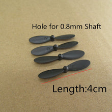 Free Shipping 4PCS 3.7cm 4cm 4.2cm 0.8mm Hole Propellers for H49 SOL Mini RC Drone Spare Parts Blade Props h49wh Accessories
