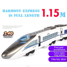 New Remote Control Simulation Track Train Children's Toy Rechargeable Voice High Speed Rail Car Parent Child Interactive Toys