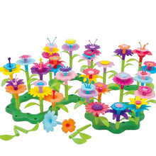 Creative Kid DIY Spell Inserted Flower Arrangement Kit Colorful Various Puzzle Assemble Toy Interconnecting Blocks