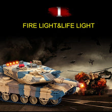 2pcs RC Battle Tank 1/24 Scale German Leopard A6 Infrared Fighting tank with Sound and Lights wireless RC Tank Toys