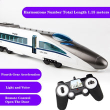 kids toys RC Toy gift RC Rail Train Simulated Subway High-Speed Train EMU Model With light and Sound RC Car Toys for children