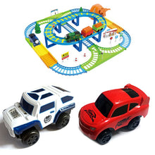 Electronic Rail Track Car Battery Power Educational Toy Gift for Children Kids