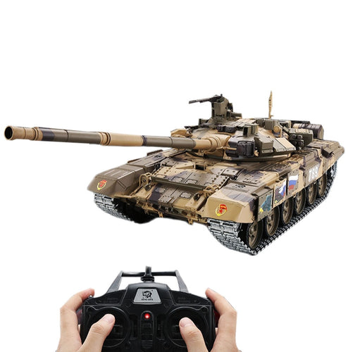 1:16 Russian T90 Main Battle Tank 2.4G Remote Control Model Tank Sound Smoke Shooting Effect - Metal Ultimate Edition Russia