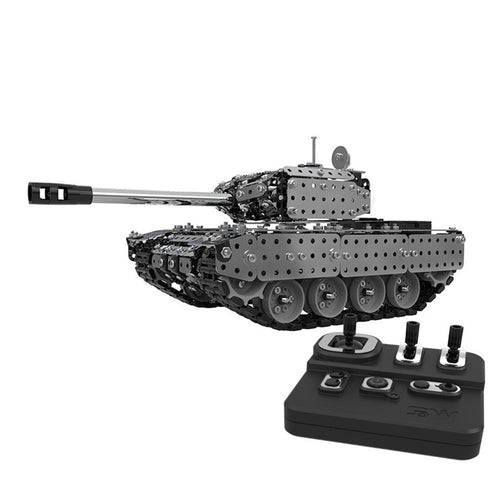 LeadingStar Stainless Steel Assembly Remote Control Tank 952PCS Wireless Remote Control Military Model Toy
