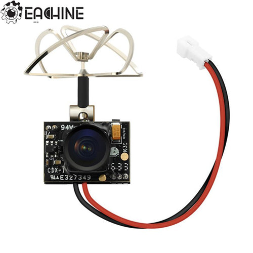 New Arrival Eachine TX02 Super Mini AIO 5.8G 40CH 200mW VTX 600TVL 1/4 Cmos FPV Camera For FPV Multicopter