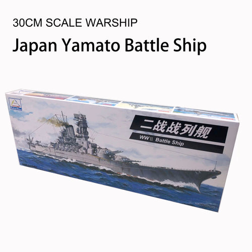 1:700 Scale Warship World War II Yamato Battle Ship Plastic Assembly Model Electric Toy