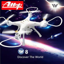 Attop W8 4G Wifi GPS 720P/1080P FPV Camera Real-time Transmission RC Drone Quadcopter With Headless Mode Altitude Hold