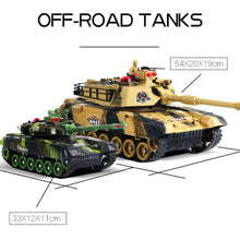 RCtown 33CM/54CM Remote Control Charging Battle Crawler-type Car Toy for Kids Boy