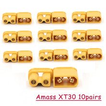 5Pairs/10Pairs Amass XT30UPB XT30 UPB 2mm Plug Male Female Connectors Plug For RC lipo Battery Parts