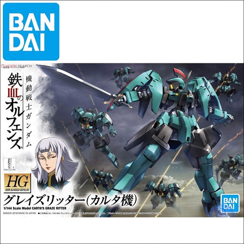 Original Model HG 1/144 GUNDAM CARTA'S GRAZE RITTER Mobile Suit Gundam IRON-BLOODED ORPHANS Kids Toys