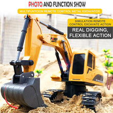 2.4Ghz 6Ch 1:24 Rc Excavator Mini Rc Truck Rechargeable Simulated Excavator Gift Toy For Kids