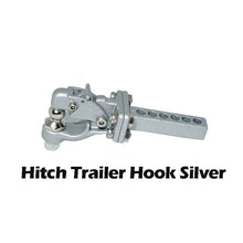 Metal Hitch Trailer Hook For 1:10 Scx10 90046 90047 Traxxas Trx4 Rc Crawler Car(Silver)