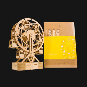 129Pcs DIY 3D Ferris Wheel Puzzle Wooden Model Building Kit Assembly Ferris Wheel Toy block assembly toys
