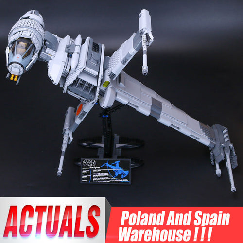 DHL 05045 Star series Wars Toys The 10227 B-wing Star fighter Set Assembly Kits Building Blocks Bricks Christmas Toys Kids Gifts