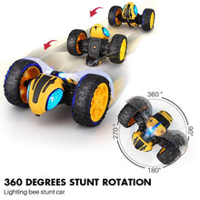 1:14 RC Car 360 Degrees Rotating Double Sided Lightning Bee RC Car for Kids Toys 2019 Gifts for boy's gift