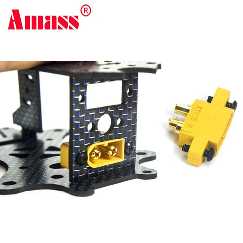 10PCS AMASS XT60E-M Mountable XT60 Male Plug for RC Drone FPV Racing Fixed Board DIY Spare Part 4.23g