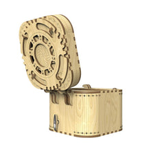 24PCS Mechanical Building Blocks Kits Model DIY 3D Password Music Box Wooden Puzzle Game Treasure Box/Calendar Model Toy Gift