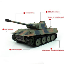 1set 1:16 German Leopard Heavy Tank 2.4G Remote Control Model Military Tank With Sound Smoke Shooting Effect