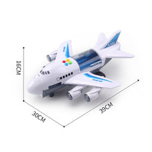 Music Story Simulation Track Inertia Children's Toy Aircraft Large Size Passenger Plane Kids Airliner Toy Car Free Gift Map