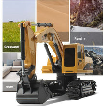 RC Truck Excavator Crawler 1/24 2.4Ghz 5CH Remote Control Construction Engineering Vehicle Model With Light Gifts Toys For Kids