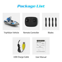 gw123 RC Mini Drone Boat Car Triphibian Vehicle Helicopter Dron Quadrocopter Remote Control Toys for Boys Girls Nano Dron