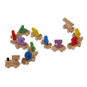 1 Set Number Wooden Train Figures Railway Kids Wood Mini Toy Educational & 1Pcs Baby Kid Education Wooden Toy Stacking Nest Lear